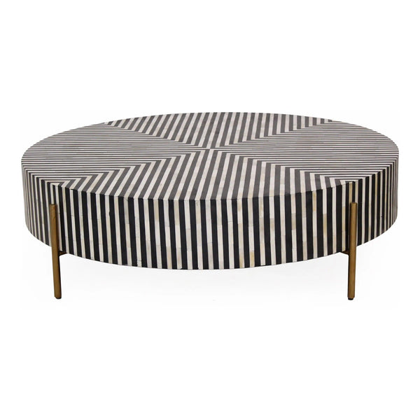 Chameau Art Deco Camel Bone in Resin Coffee Table Coffee Tables LOOMLAN By Moe's Home