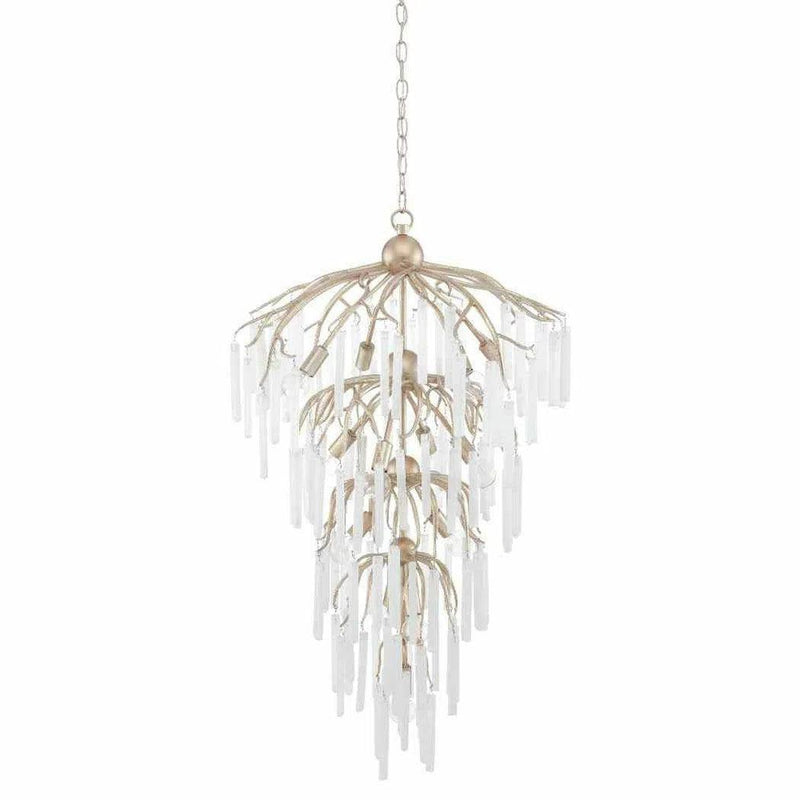 Champagne Natural Quatervois Chandelier Chandeliers LOOMLAN By Currey & Co