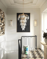 Champagne Natural Quatervois Chandelier Chandeliers LOOMLAN By Currey & Co