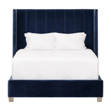 Chandler Blue Velvet Bed Frame Beds LOOMLAN By Essentials For Living