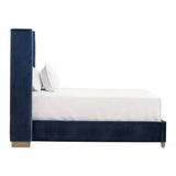 Chandler Blue Velvet Bed Frame Beds LOOMLAN By Essentials For Living