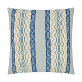 Chandler Waterfall Blue Throw Pillow With Insert Throw Pillows LOOMLAN By D.V. Kap