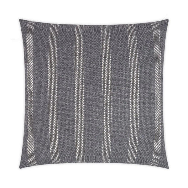 Channel Caper Grey Throw Pillow With Insert Throw Pillows LOOMLAN By D.V. Kap