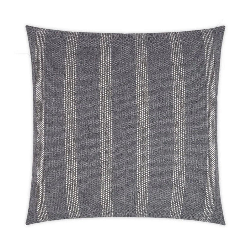 Channel Caper Grey Throw Pillow With Insert Throw Pillows LOOMLAN By D.V. Kap