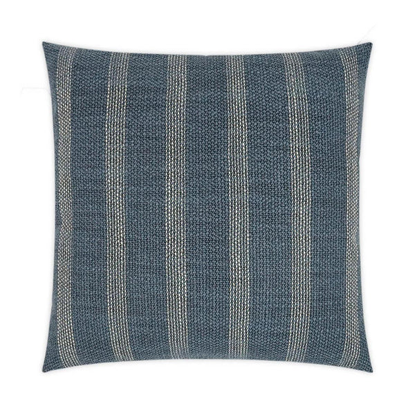 Channel Prussian Blue Throw Pillow With Insert Throw Pillows LOOMLAN By D.V. Kap