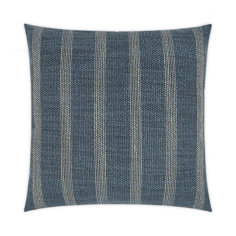 Channel Prussian Blue Throw Pillow With Insert Throw Pillows LOOMLAN By D.V. Kap