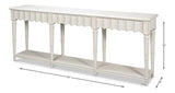 Chantal Console Table With Drawers and Storage in Antique White Console Tables LOOMLAN By Sarreid