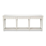 Chantal Console Table With Drawers and Storage in Antique White Console Tables LOOMLAN By Sarreid