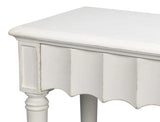 Chantal Console Table With Drawers and Storage in Antique White Console Tables LOOMLAN By Sarreid