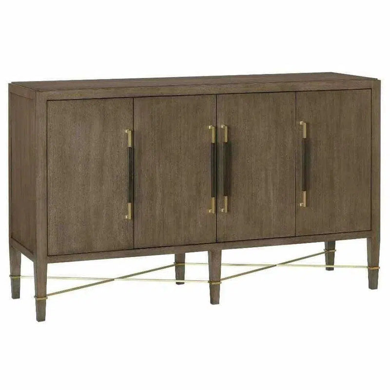 Chanterelle Coffee Champagne Verona Brown Sideboard Sideboards LOOMLAN By Currey & Co