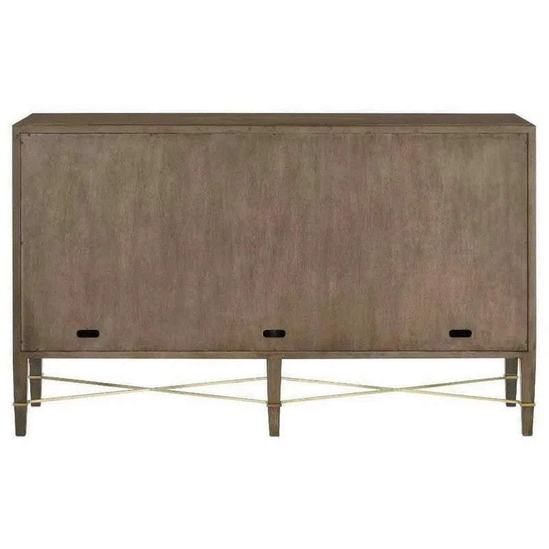 Chanterelle Coffee Champagne Verona Brown Sideboard Sideboards LOOMLAN By Currey & Co