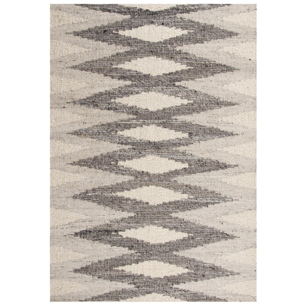 Chap Geometric Silver Area Rugs For Living Room Area Rugs LOOMLAN By LOOMLAN
