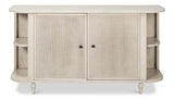 Charity Tulip Wood Ivory Sideboard Sideboards LOOMLAN By Sarreid