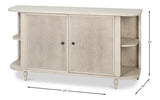 Charity Tulip Wood Ivory Sideboard Sideboards LOOMLAN By Sarreid