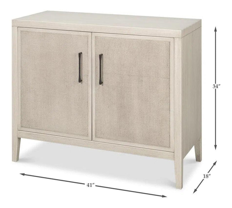 Charity Tulip Wood Ivory Two Door Sideboard Sideboards LOOMLAN By Sarreid