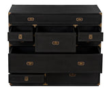 Charles Wood and Brass Black Chest Chests LOOMLAN By Noir