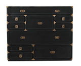 Charles Wood and Brass Black Chest Chests LOOMLAN By Noir