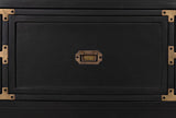 Charles Wood and Brass Black Chest Chests LOOMLAN By Noir