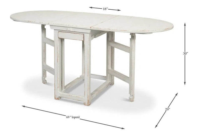 Charlie's Woodenhinge Dropleaf Table Dining Tables LOOMLAN By Sarreid