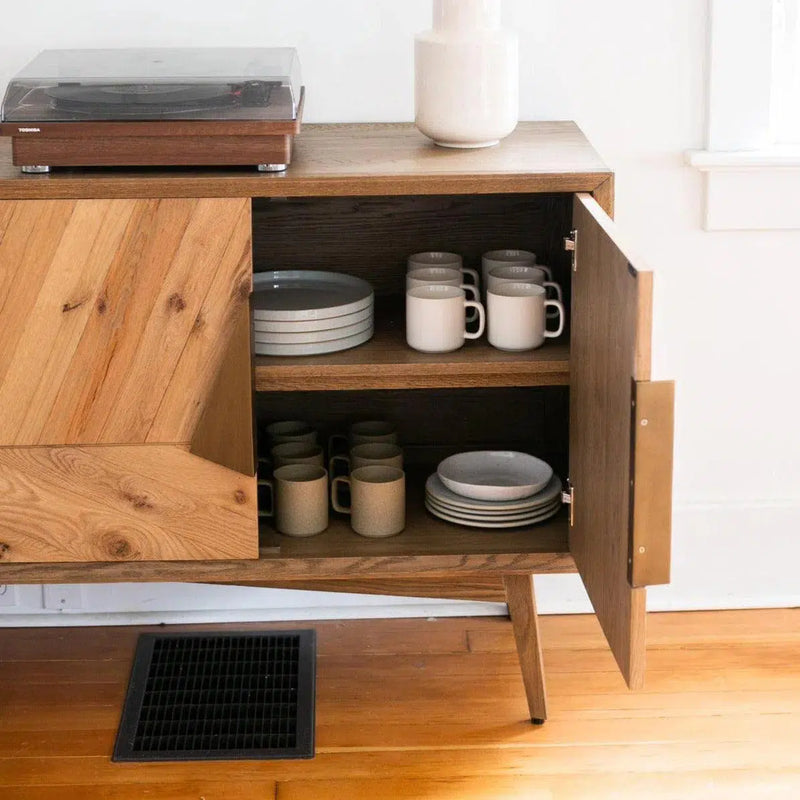 Charlton Mid-Century Modern Oak Wood Sideboard Sideboards LOOMLAN By Moe's Home