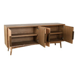 Charlton Mid-Century Modern Oak Wood Sideboard Sideboards LOOMLAN By Moe's Home