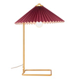 Charo Table Lamp Red & Gold Table Lamps LOOMLAN By Zuo Modern