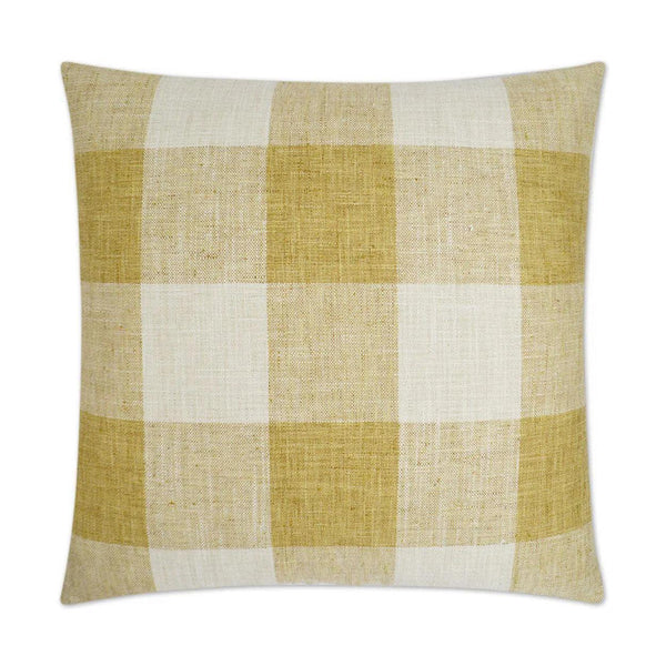 Check Please Yellow Throw Pillow With Insert Throw Pillows LOOMLAN By D.V. Kap