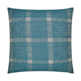 Checkmate Turquoise Throw Pillow With Insert Throw Pillows LOOMLAN By D.V. Kap