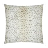 Cheeka White Throw Pillow With Insert Throw Pillows LOOMLAN By D.V. Kap