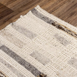 Chef Stripe Silver Area Rugs For Living Room Area Rugs LOOMLAN By LOOMLAN