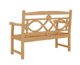 Chelsea 2-Person Teak Outdoor Bench Outdoor Benches LOOMLAN By HiTeak