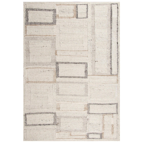 Chem Geometric Ivory Area Rugs For Living Room Area Rugs LOOMLAN By LOOMLAN