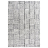 Ches Geometric Charcoal Area Rugs For Living Room Area Rugs LOOMLAN By LOOMLAN