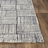 Ches Geometric Charcoal Area Rugs For Living Room Area Rugs LOOMLAN By LOOMLAN