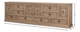 Chester Equestrian Credenza Cabinet for Living Room Extra Large Sideboards LOOMLAN By Sarreid