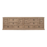 Chester Equestrian Credenza Cabinet for Living Room Extra Large Sideboards LOOMLAN By Sarreid