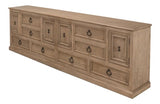 Chester Equestrian Credenza Cabinet for Living Room Extra Large Sideboards LOOMLAN By Sarreid