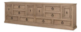 Chester Equestrian Credenza Cabinet for Living Room Extra Large Sideboards LOOMLAN By Sarreid