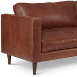 Cheviot Leather Left Arm Sectional with Chaise Sectionals LOOMLAN By One For Victory