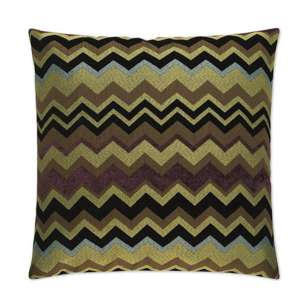 Chevron Brown Throw Pillow With Insert Throw Pillows LOOMLAN By D.V. Kap