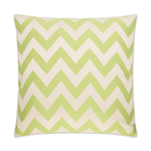 Chevron Chic Green Throw Pillow With Insert Throw Pillows LOOMLAN By D.V. Kap