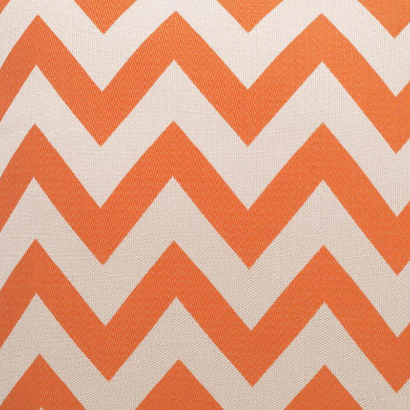 Chevron Chic Orange Throw Pillow With Insert Throw Pillows LOOMLAN By D.V. Kap