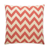 Chevron Chic Red Throw Pillow With Insert Throw Pillows LOOMLAN By D.V. Kap