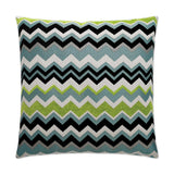 Chevron Green Throw Pillow With Insert Throw Pillows LOOMLAN By D.V. Kap