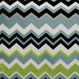 Chevron Green Throw Pillow With Insert Throw Pillows LOOMLAN By D.V. Kap