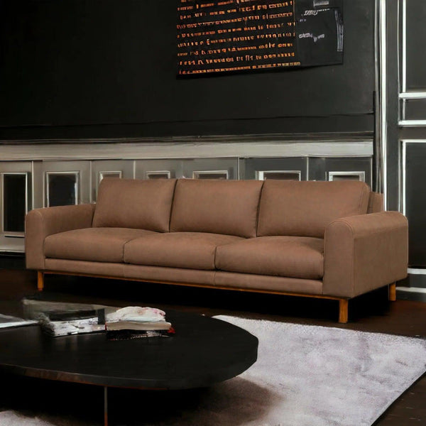 Chica Nubuck Leather Sofa Responsibly for Premium Comfort Sofas & Loveseats LOOMLAN By One For Victory