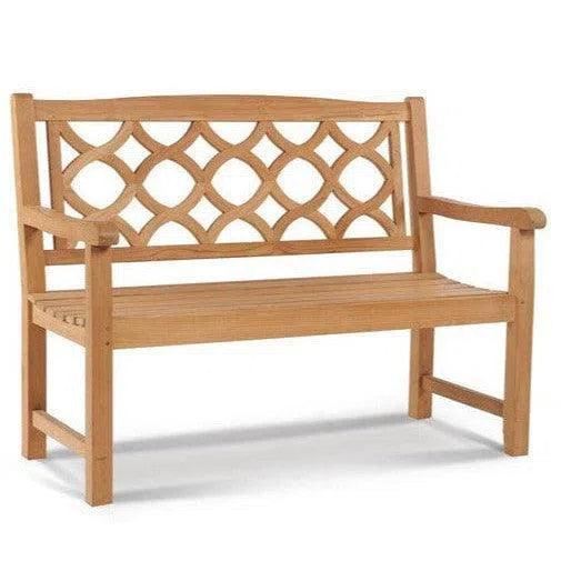 Chichester 2-Person Teak Outdoor Bench Outdoor Benches LOOMLAN By HiTeak