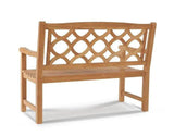 Chichester 2-Person Teak Outdoor Bench Outdoor Benches LOOMLAN By HiTeak