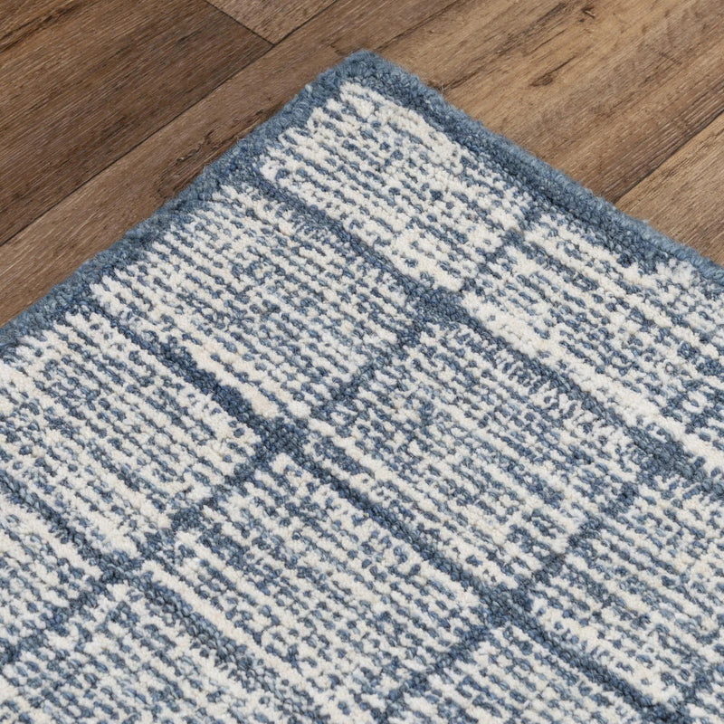 Chid Solid Blue Area Rugs For Living Room Area Rugs LOOMLAN By LOOMLAN