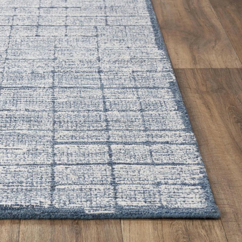 Chid Solid Blue Area Rugs For Living Room Area Rugs LOOMLAN By LOOMLAN